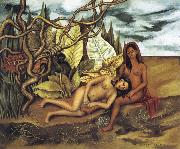 Frida Kahlo Earth Herself or Two Nudes in a Jungle oil